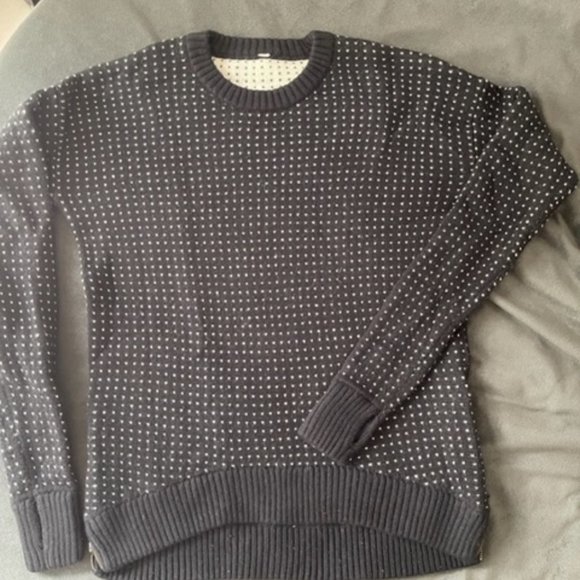 Lululemon Yogi Hearts Polka Dot Merino Wool Sweater - Picture 1 of 7